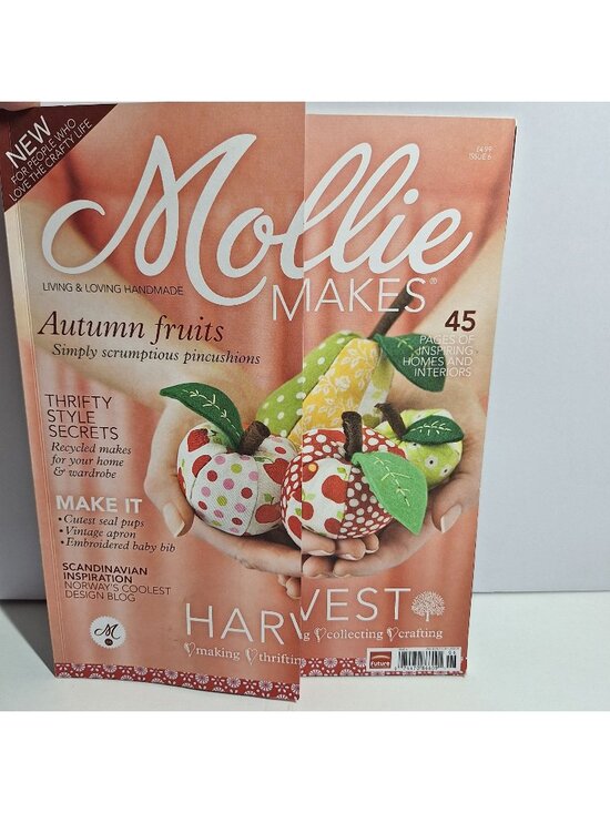 Mollie Makes Other - Mollie Makes Issue 6 UK 2011 Magazine Autumn Fruits Harvest Craft Projects
